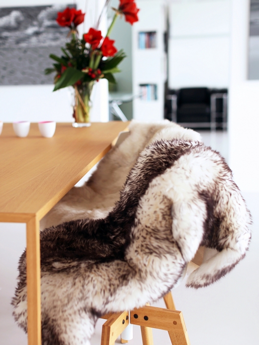 Mouflon schapenvacht 110/130 cm