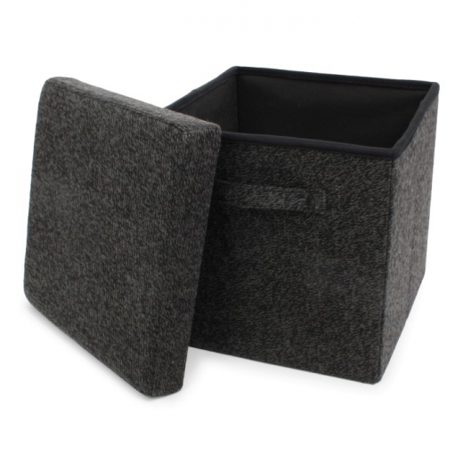 Opvouwbare opbergpoef wol