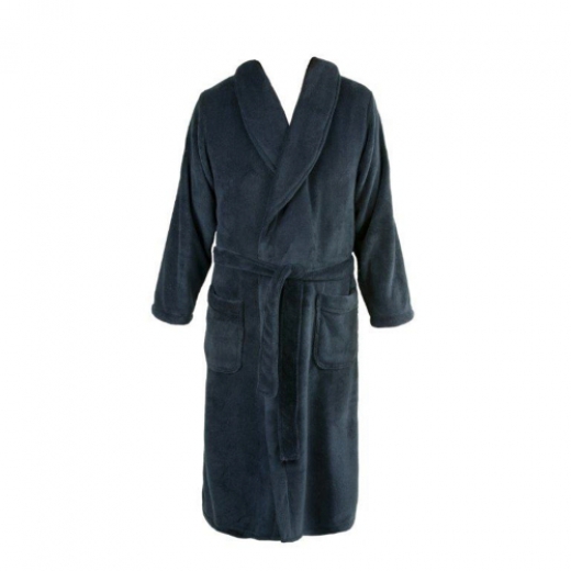 Badjas fleece relax antraciet