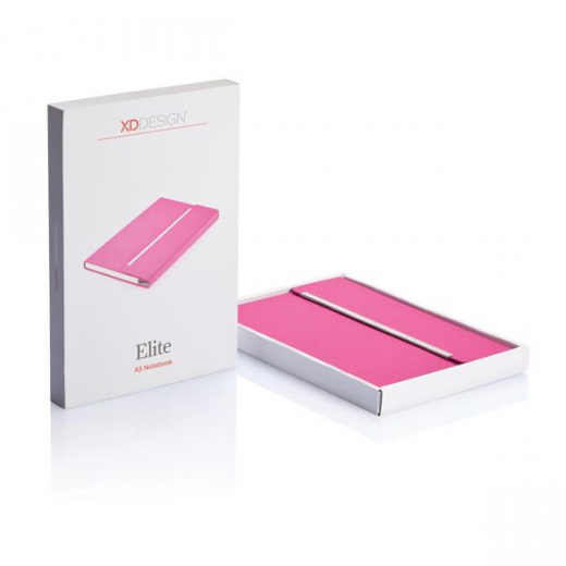 A5 elite notitieboek roze