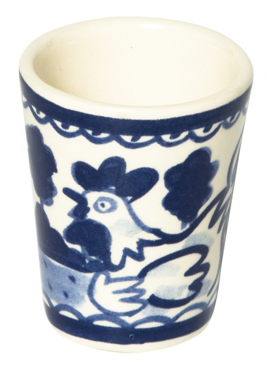 Eierdop haan delfts blond