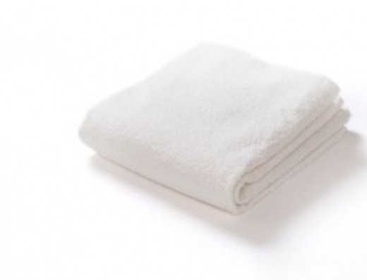 Baddoek wit 50x100 cm.