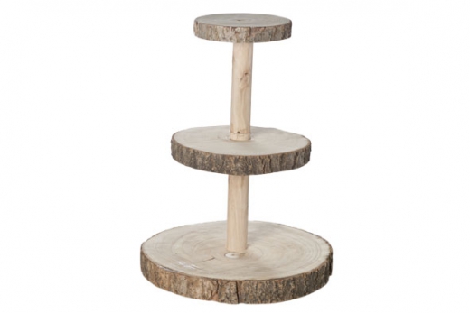 Etagere ruw hout