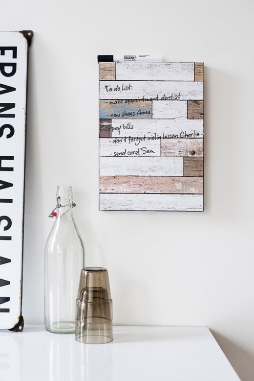 Dutch design whiteboard beachwood large