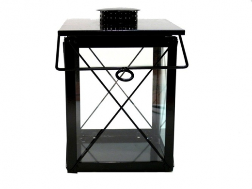Lantaarn cube zwart