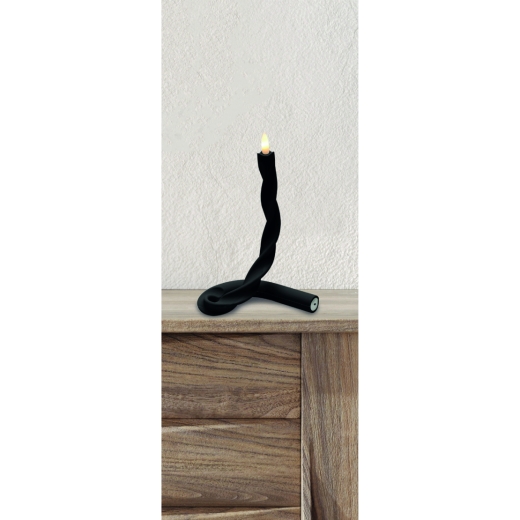 Flexibele LED Kaars Zwart