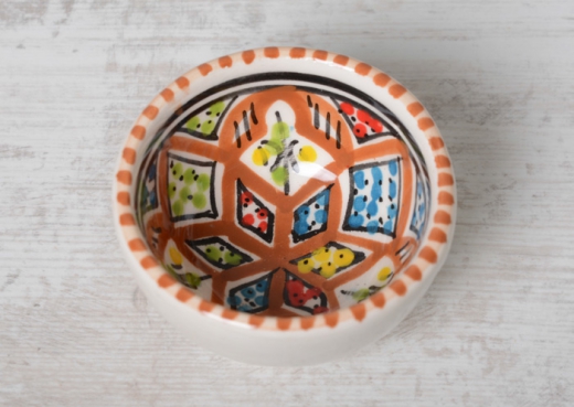 Schaaltje 6 cm. Marron