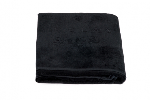 Strandlaken velours relax zwart