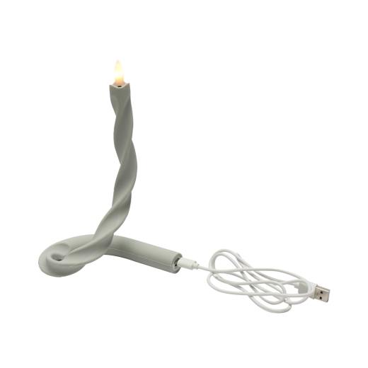 Flexibele LED Kaars Steengrijs