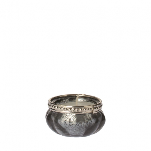 Sfeerlicht flower dark grey 6 cm.