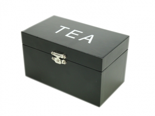 Theekistje 2vaks zwart