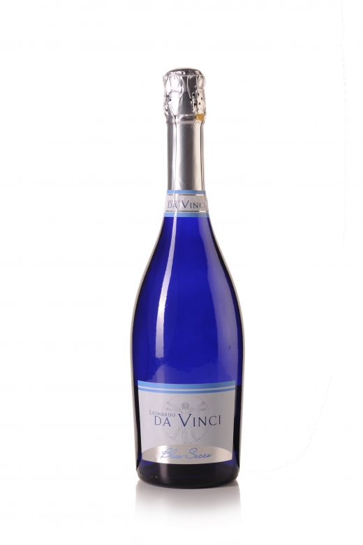 Leonardo da vinci blue bottle secco frizzante