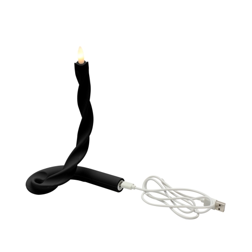 Flexibele LED Kaars Zwart