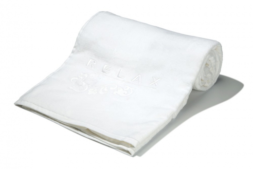 Strandlaken velours relax wit