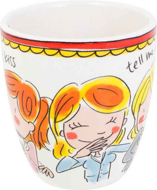 Minimok rood tekst blond