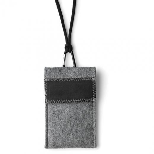 Telefoonhouder vilt zwart