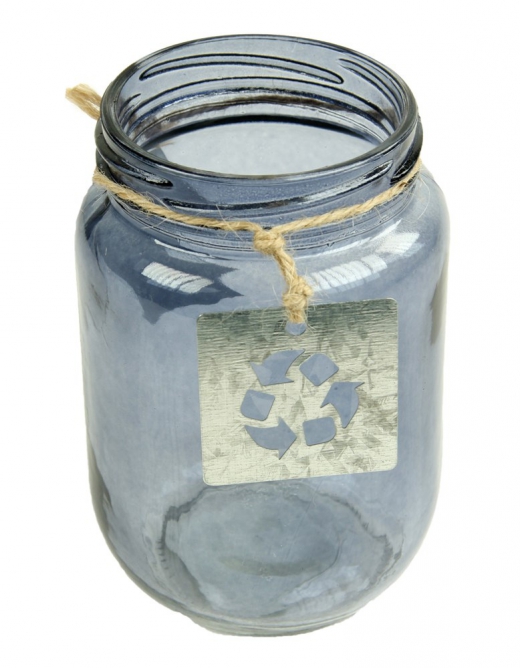 Theelichthouder jam donkerblauw