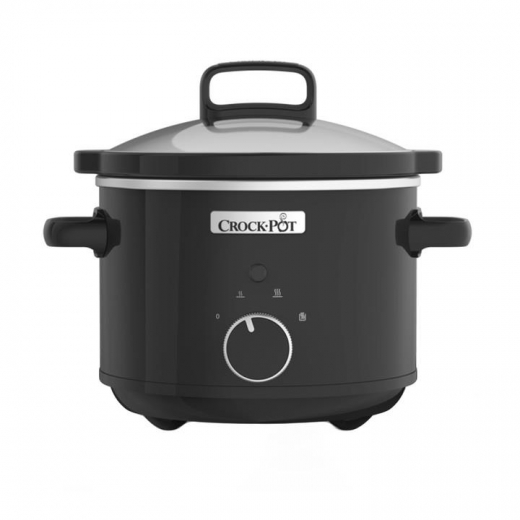 Slow Cooker 2,4 liter zwart (2 personen)