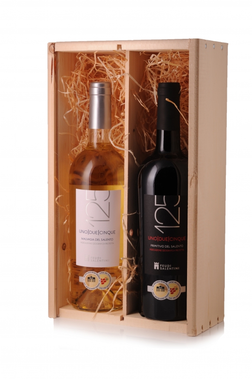 Wijnkist Feudi 125 del Salento