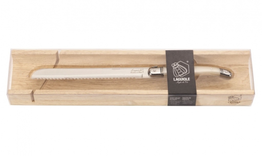 Broodmes met stokboordplank parelmoer