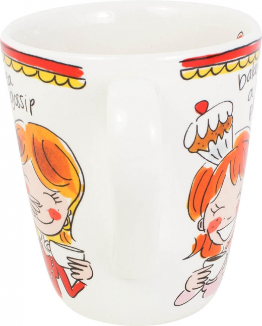 Beker rode rand tekst even bijkletsen